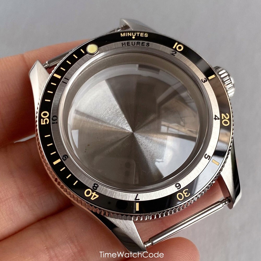 40mm NH35 Diving Watch Case Bubble Sapphire Fit NH36 NH38 PT5000 ETA2824 20BAR