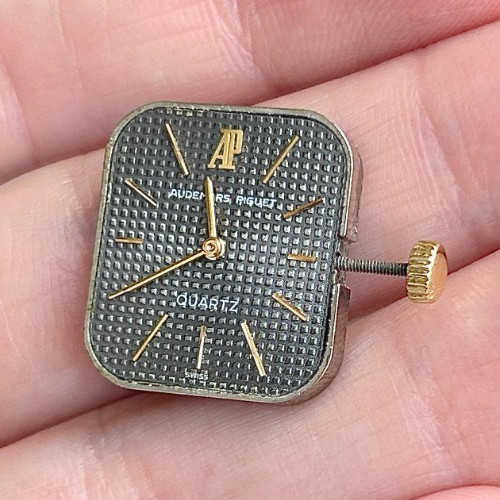 A Vintage Audemars Piguet Quartz “Tapisserie” Wristwatch Dial & Movement.