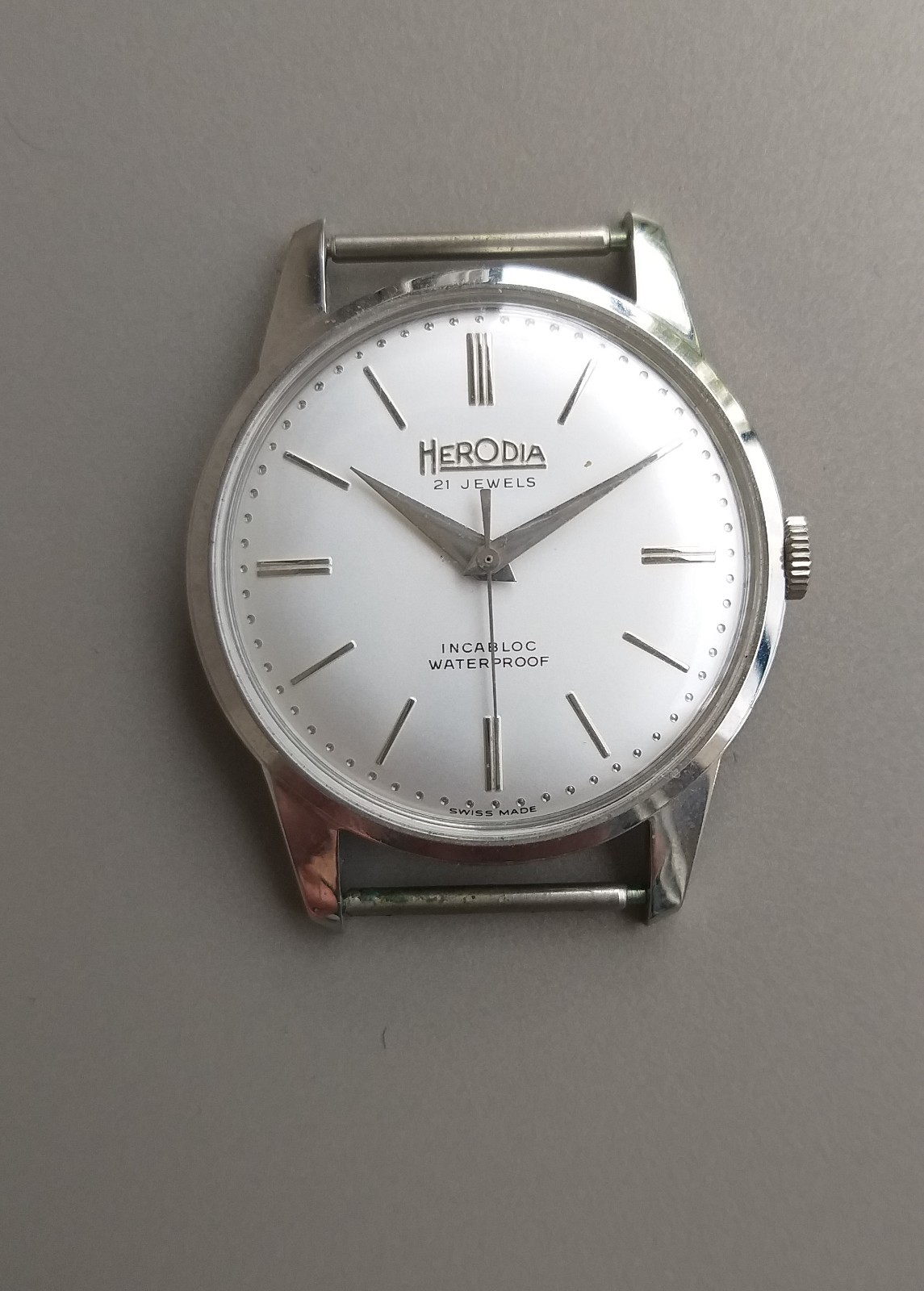 NOS 1970’s Project Watch 35mm Steel Case + Dial & Hands for ETA 2452 or ETA 2391