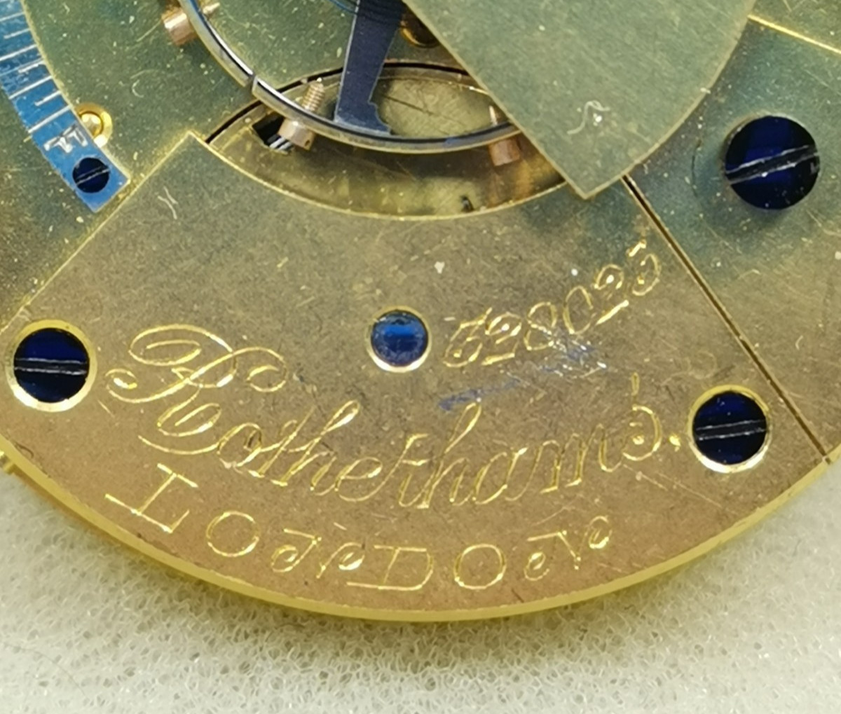 Rotherhams London Pocket Watch Movement 41.3 mm Parts/ Repair!