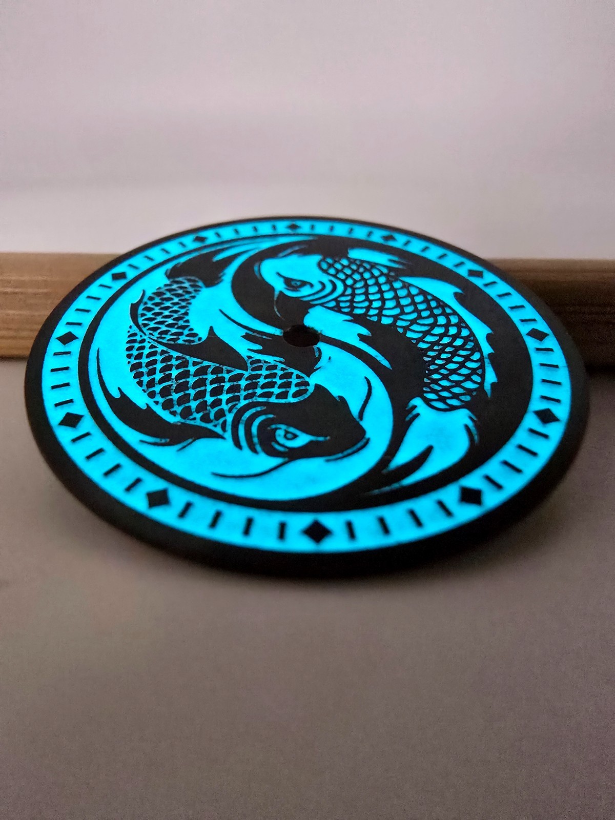 Custom-Made FULL LUME Watch Dial | KOI FISH – Order any designsize 28.5mm