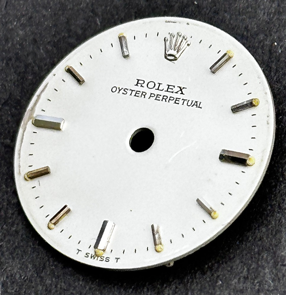 Vintage Rolex Ladies Oyster Perpetual Watch Dial For 24mm Rolex No Date