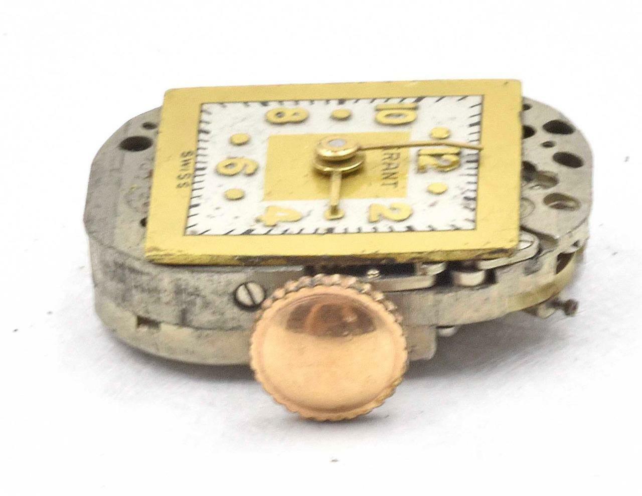 Vintage GRANT Wind Up Movement Ladies GXR Model 17j Clean! Dial RUNNING WELL