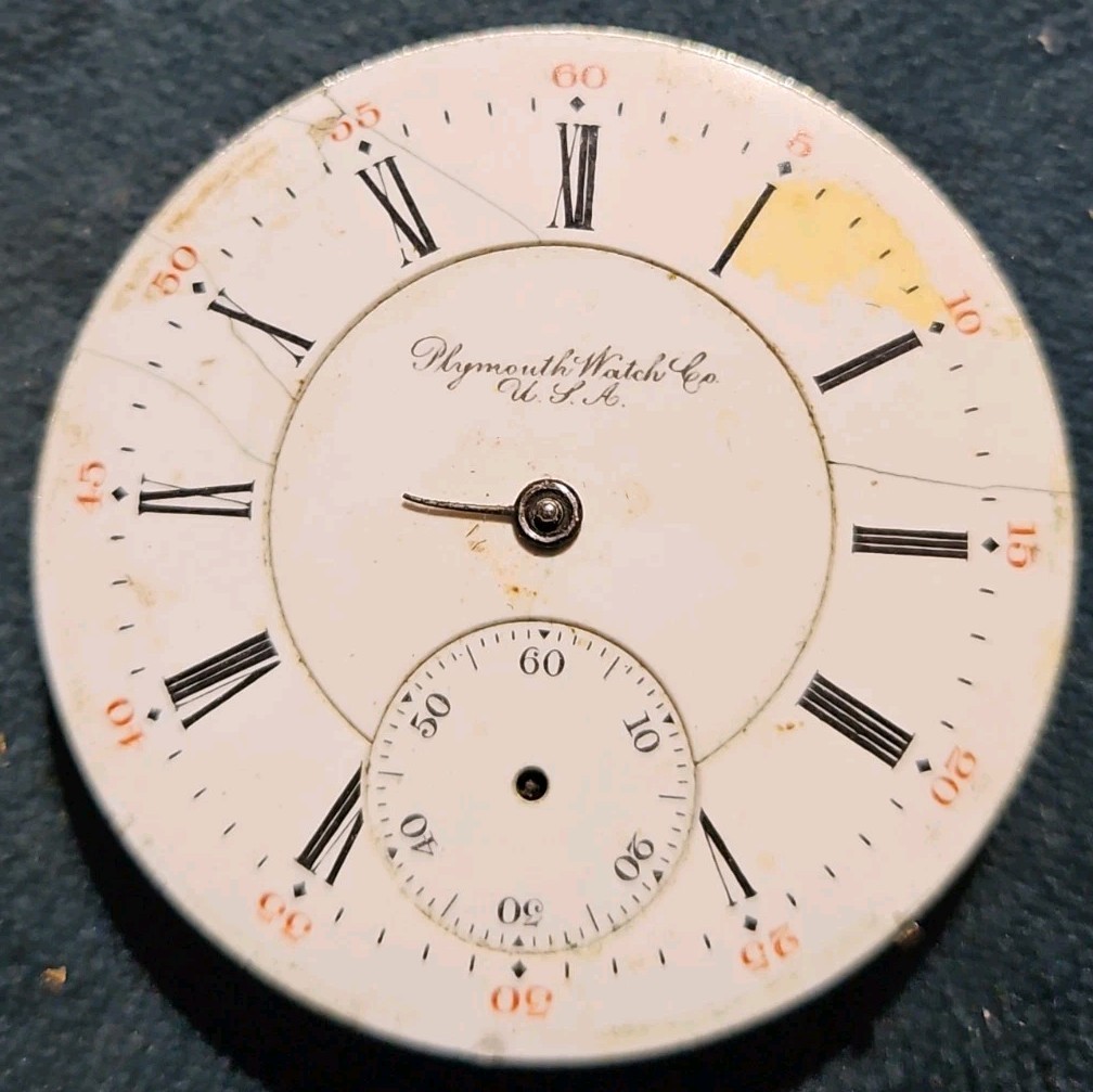 Illinois Plymouth 16s 17j Getty Hunter Lever Set Pocket Watch Movement