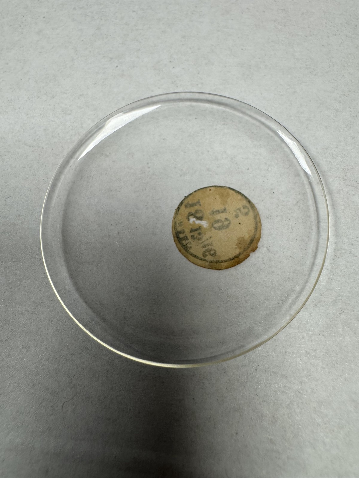Vintage W.B.&C. Pocket Watch Mineral Crystal Domed 42.57mm 18 13/16 19 5 Clear