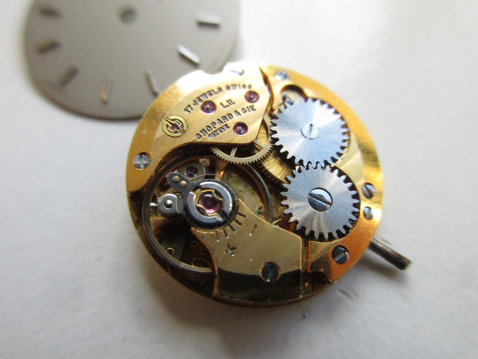 L.U.C. Chopard cal. 2512 (ETA) Swiss watch movement & grey dial – running