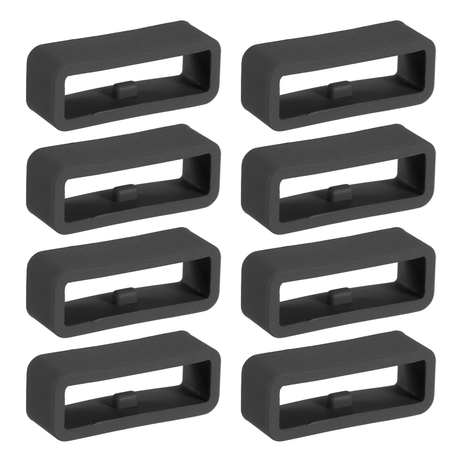 8 Pcs Watch Band Holder Loop, 20mm Universal Watch Replacement Band, Black