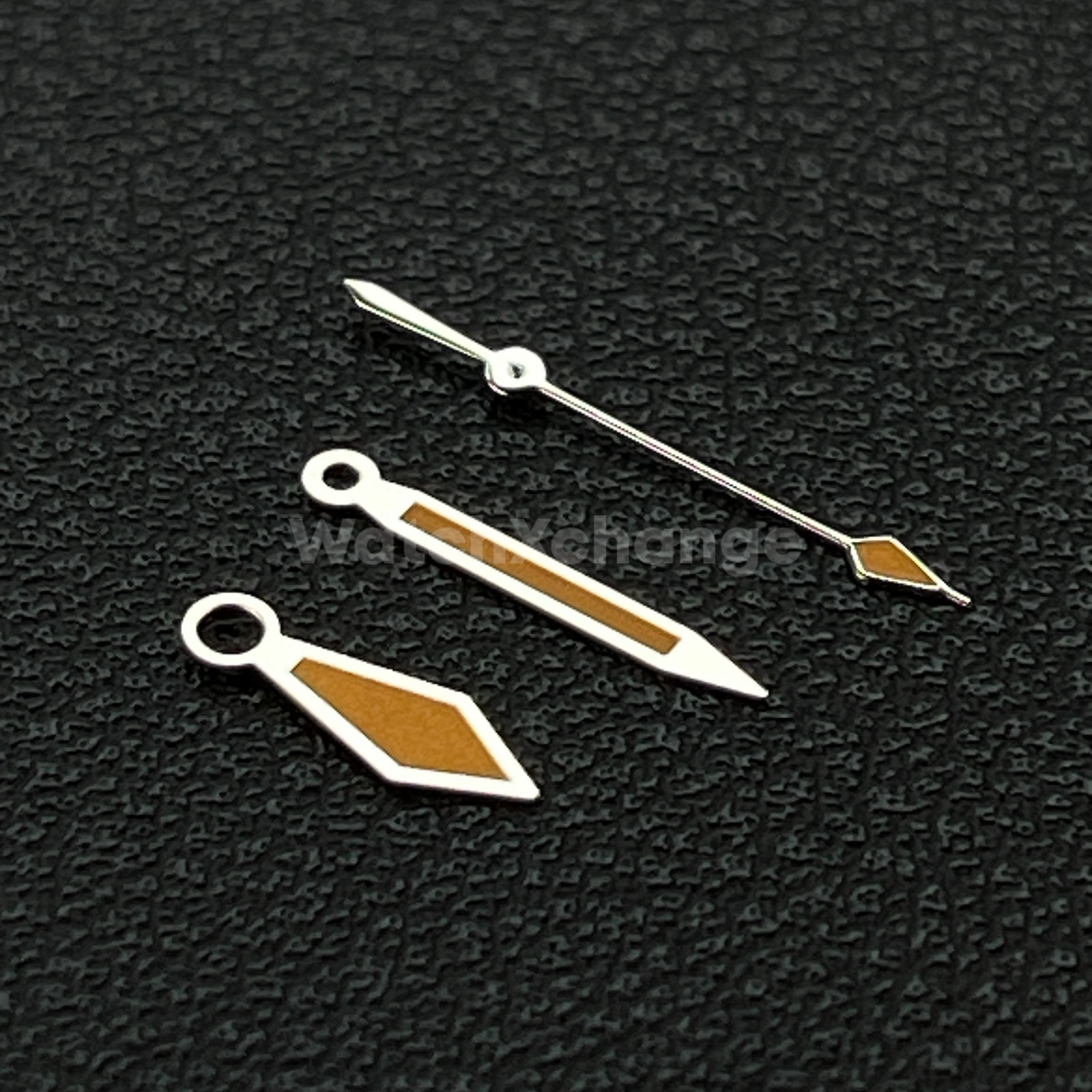 Silver & Orange Arrow Watch Hands For Seiko NH34 NH35 NH36 4R 7S 7002 7009