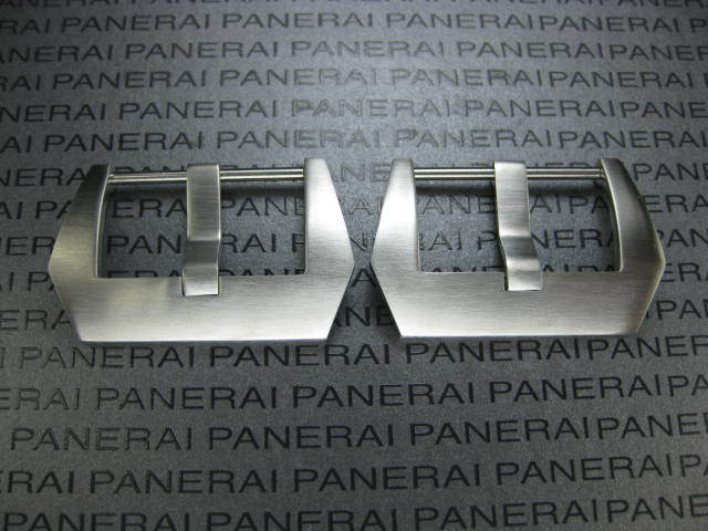 24mm Swiss Stainless PRE-V SCREW IN BUCKLE made for PANERAI 2PC Brush 24 2 pcs P