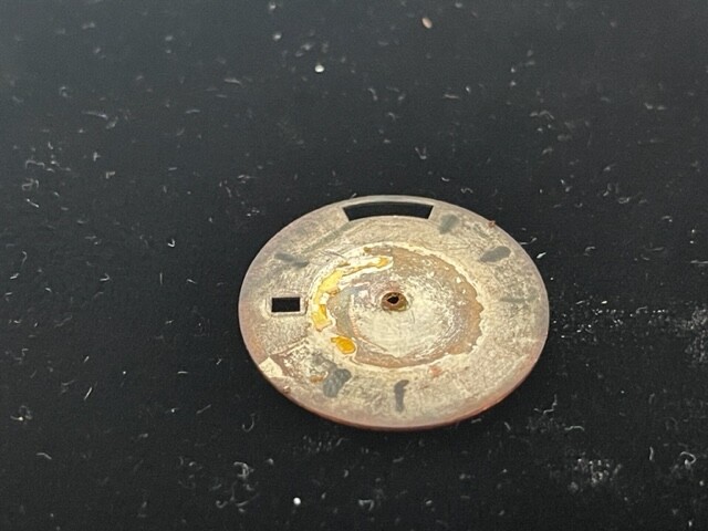Vintage Technos Star Chief 25 Jewels Automatic Watch Dial Only w/ Date Windows