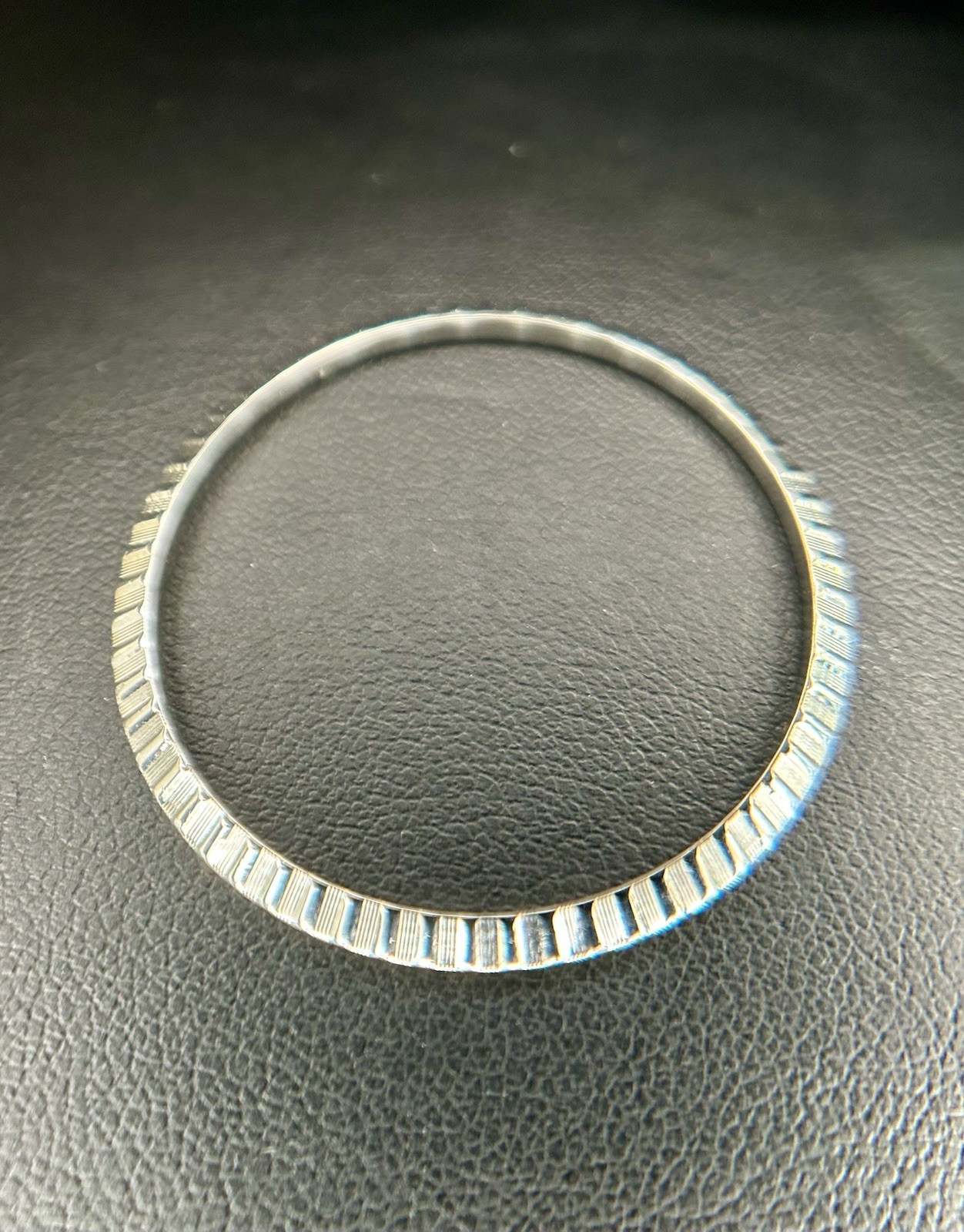Genuine Rolex Fluted Engine Turned 36mm Stainless Steel Bezel