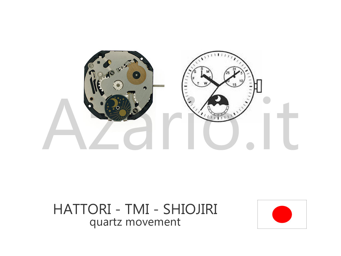 Hattori VX3M Shiojiri TMI Seiko Movement Quartz Watch Japan