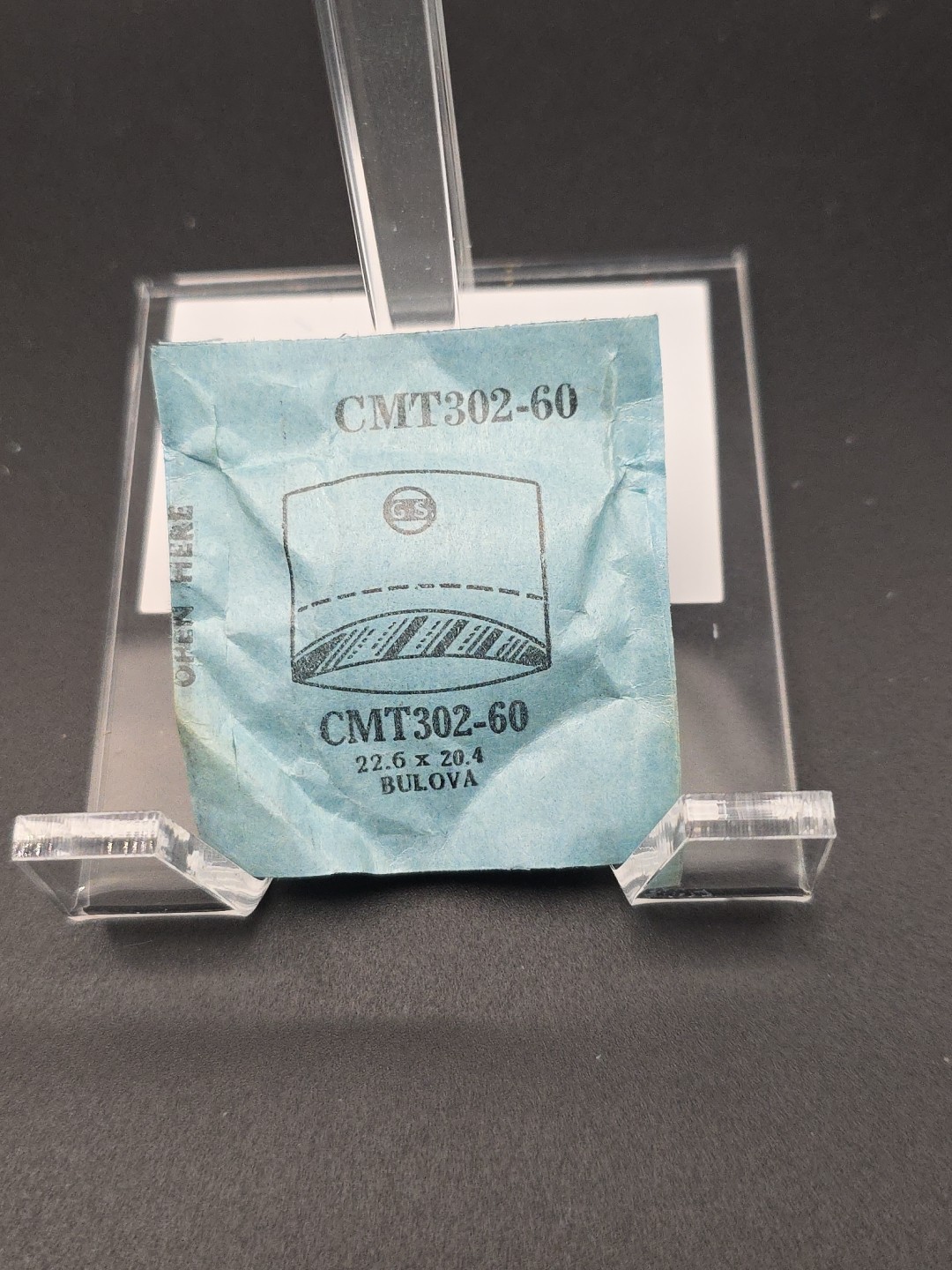G-S Watch Crystal CMT302-60 Bulova 22.6X20.4