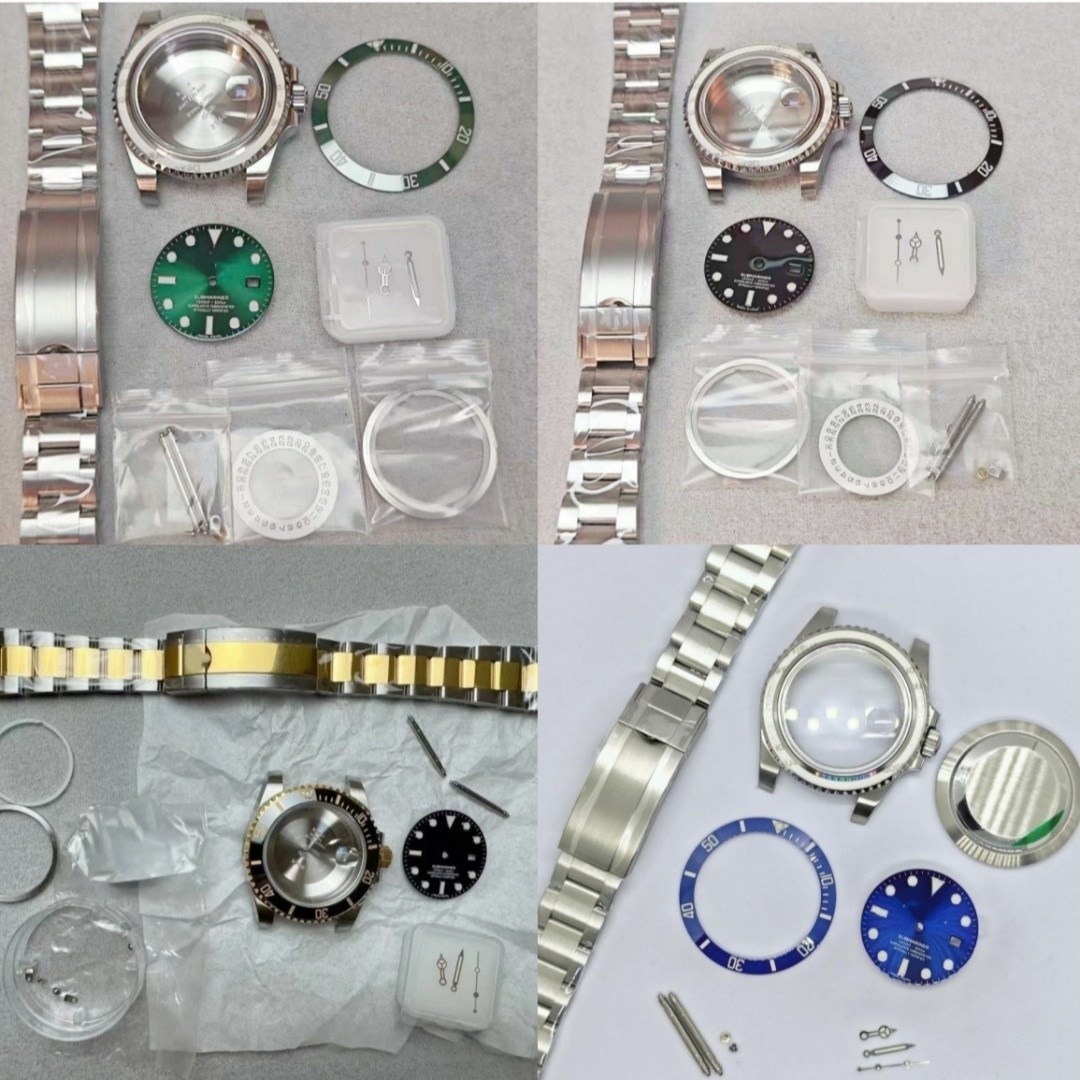 DIY 40mm/41mm Stainless steel Watch case kit For 2824 3135 3235 Accessories DIY
