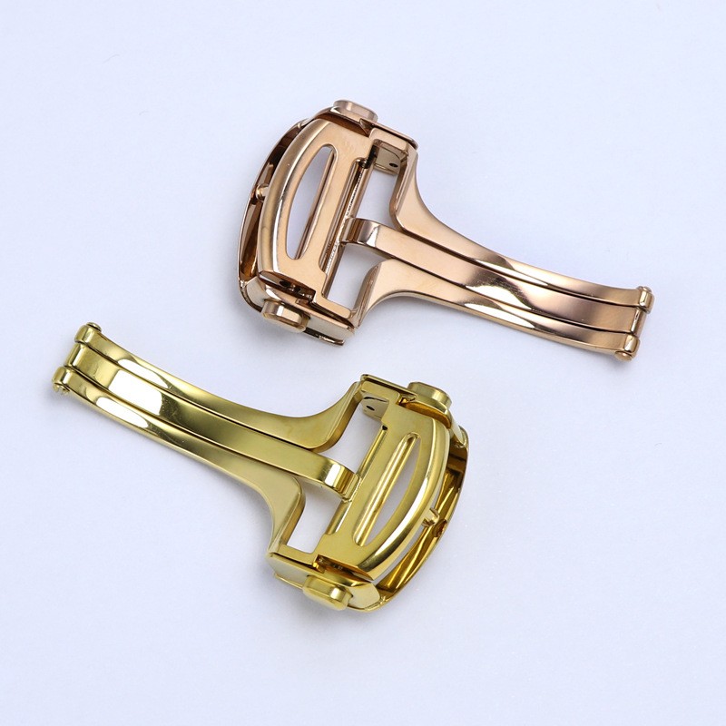 Deployment Clasp Pin buckle for Cartier Tank Ballon Steel 14,16,18mm Folding
