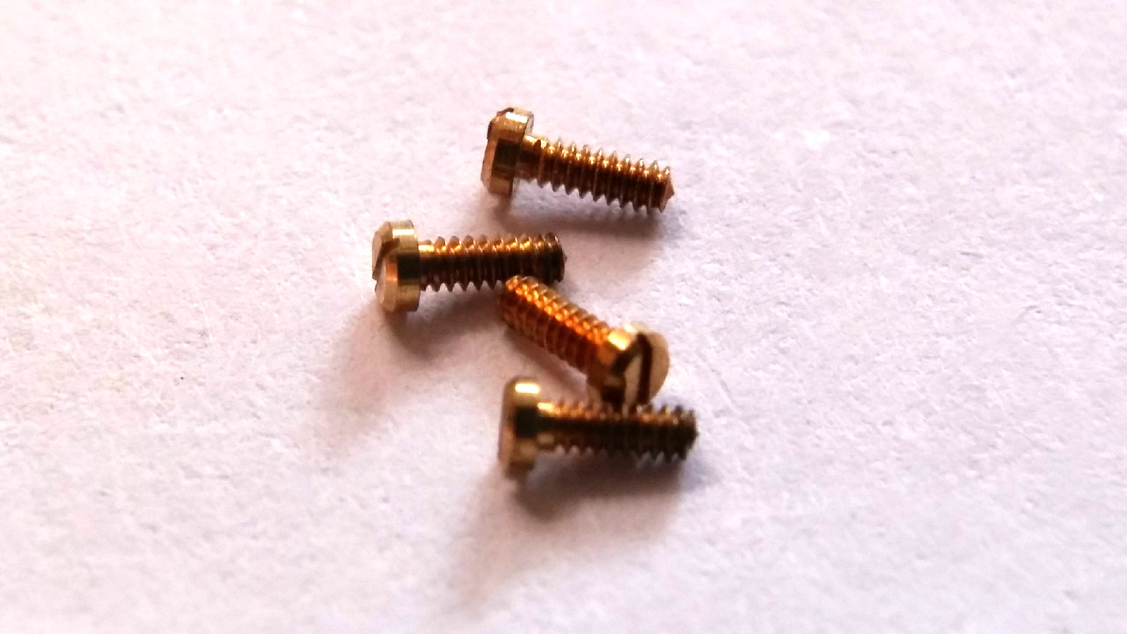 Watch Parts gold screw case back – 4 Gold Screws for Case Back – watch repair