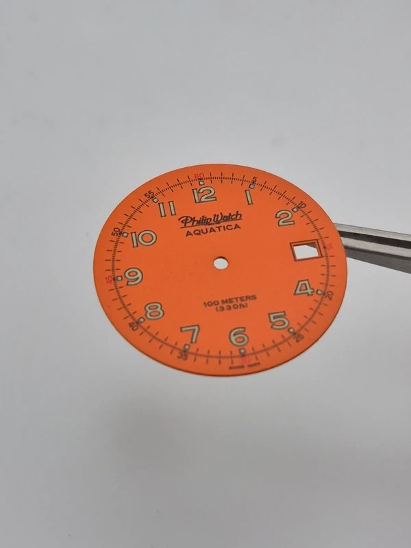 Philip Watch Aquatica 1000 Orange Dial Vintage