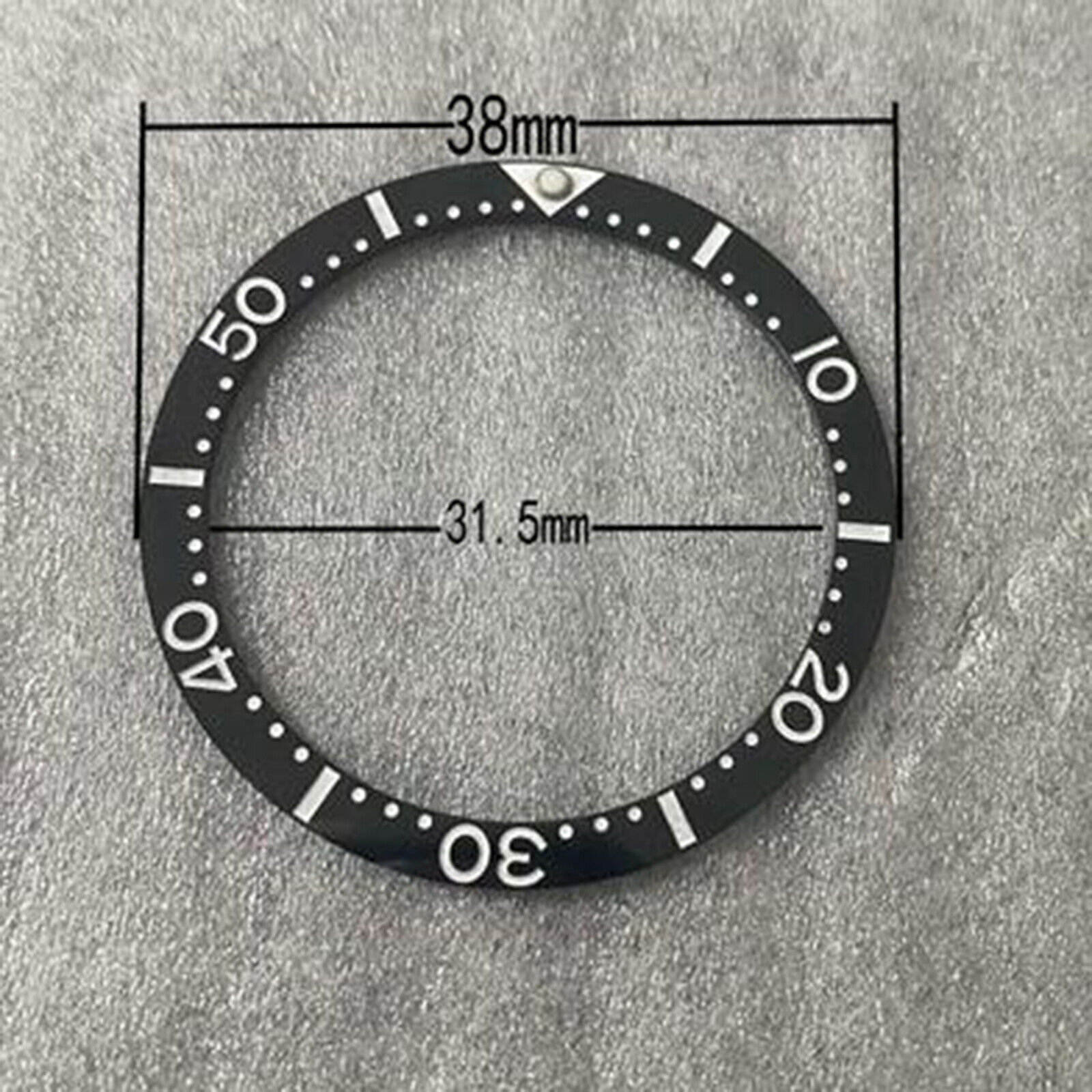 Flat Watch Ring Mouth Watch Bezel Insert 38mm*31.5mm Diameter Ceramic/Aluminum