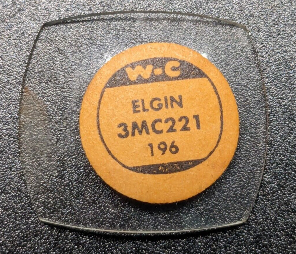 NOS W-C Watch Craft 3MC221 Mineral Glass Domed Crystal for Elgin 22.1 x 19.6 MM