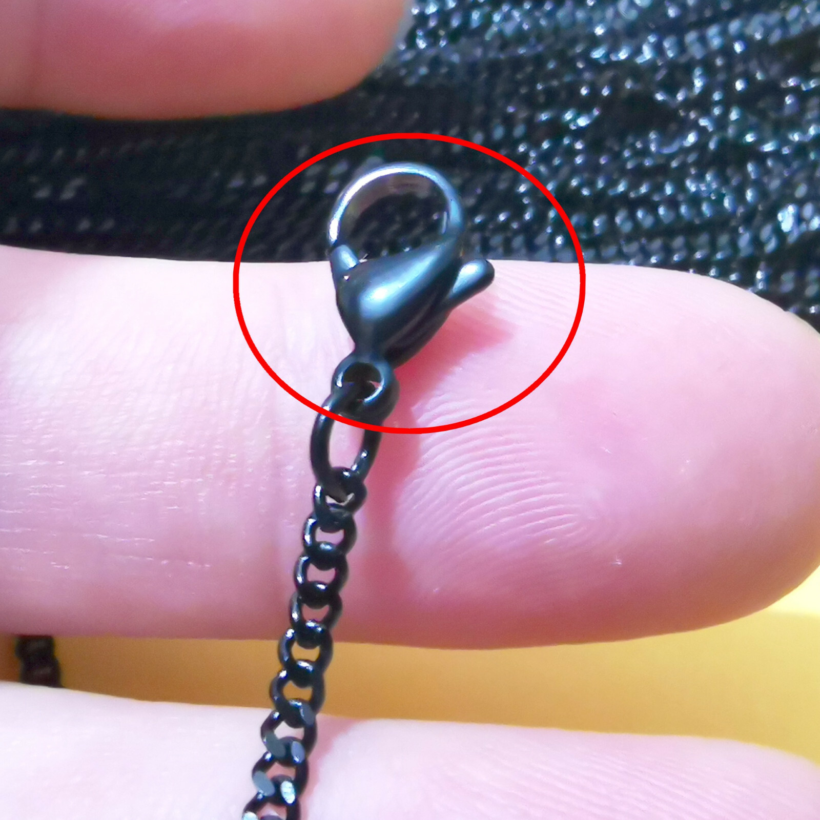 Black Lobster clasp stainless steel 11mm/12mm hook Suitable for all kinds of DIY