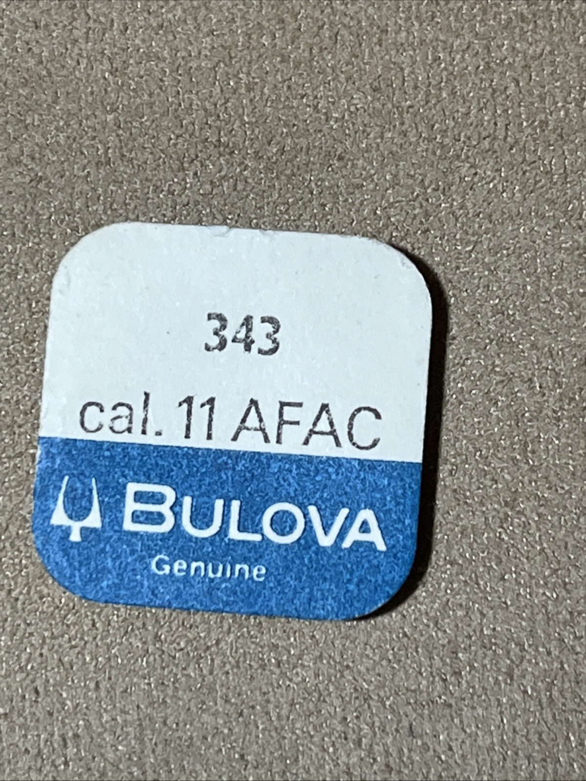 Bulova Watch Part Locking Plate #343 cal. 11AFAC Genuine Sealed