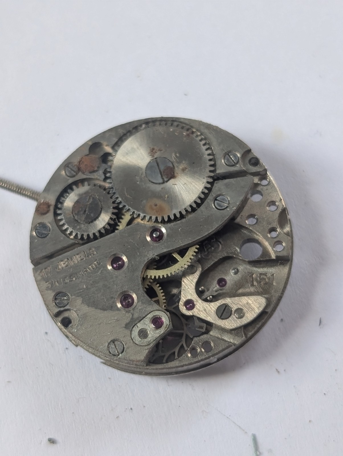Vintage Arogno 151 Mechanical Watch Movement (In Bits)