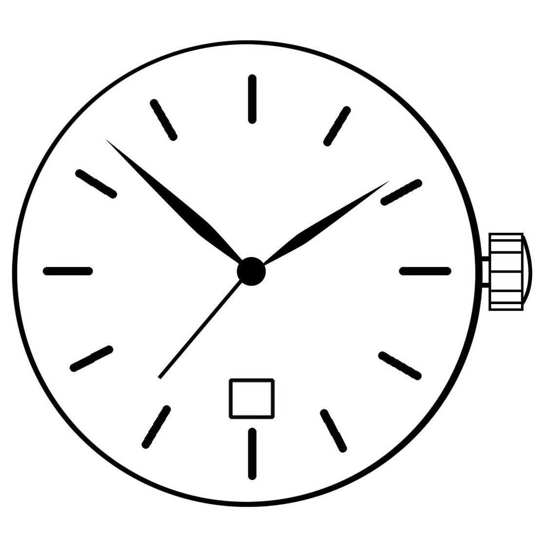 For New Ronda 775 Quartz Watch Movement Date @ 3/6 Replacement