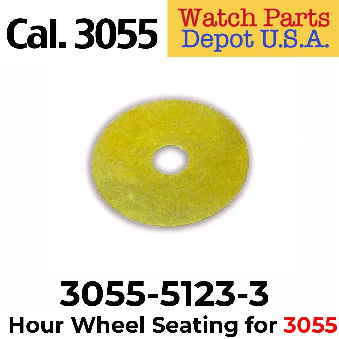 Rolex Caliber 3055-5123-3 Hour Wheel Seating, Swiss Made Replacement Part