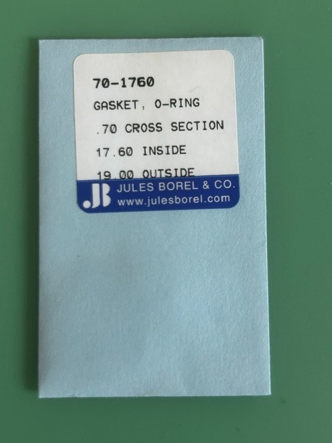 Borel – O-Ring Caseback Gaskets – 70 Series -.7mm Cross Section -17.6-33mm ID