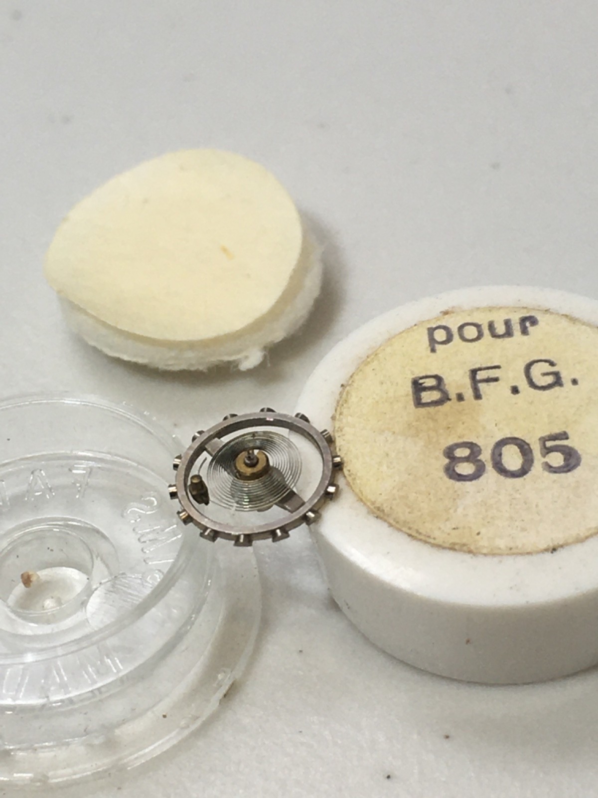 BFG 805 Balance Complete Wrist Watch Part #721 New Old Stock