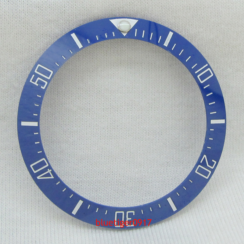 Carving 40mm Blue Ceramic Bezel Ring Insert For 44mm Parnis SEA Watch
