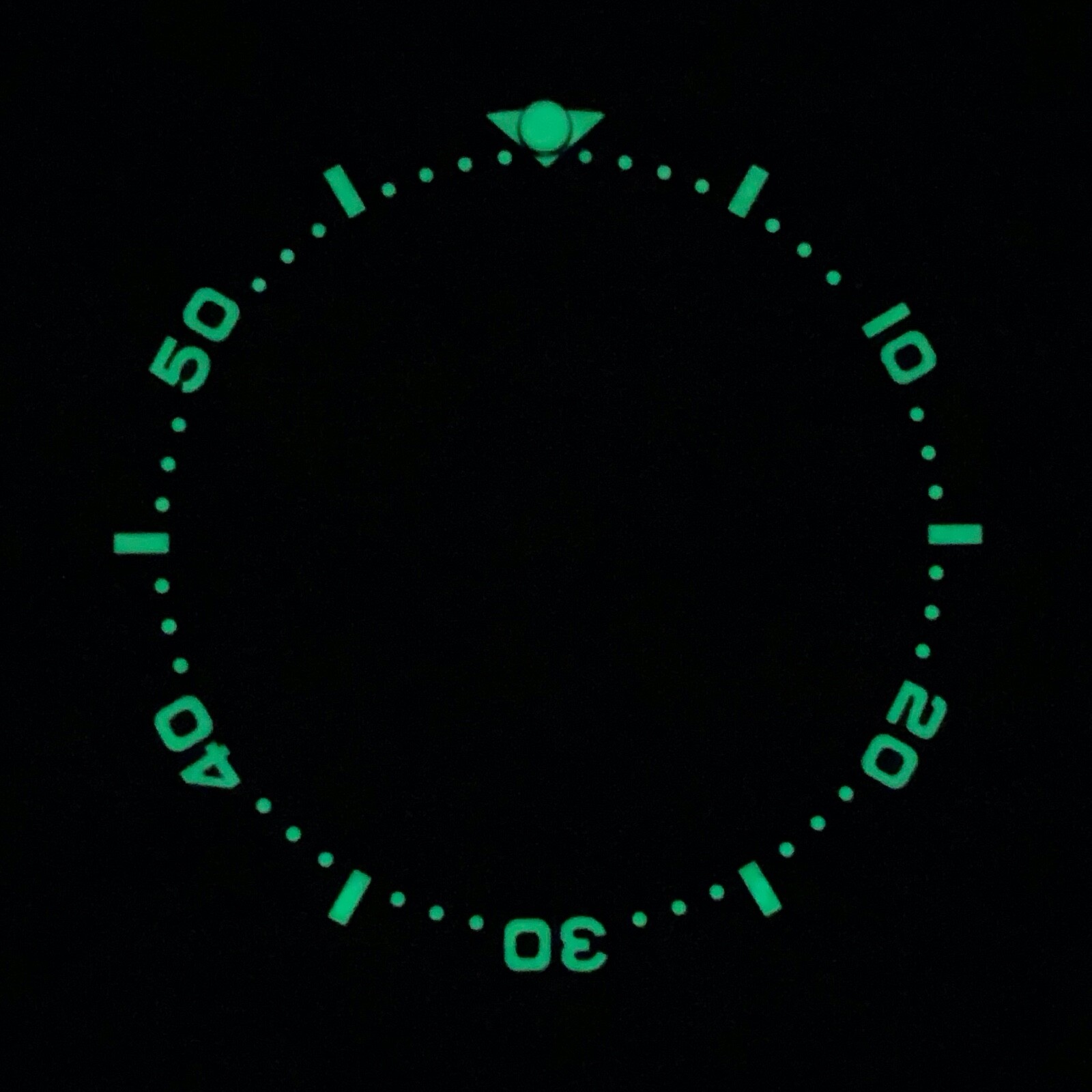 Lumed Ceramic SKX Style Flat Bezel Insert Black for Seiko SKX007 SRPD~US Seller
