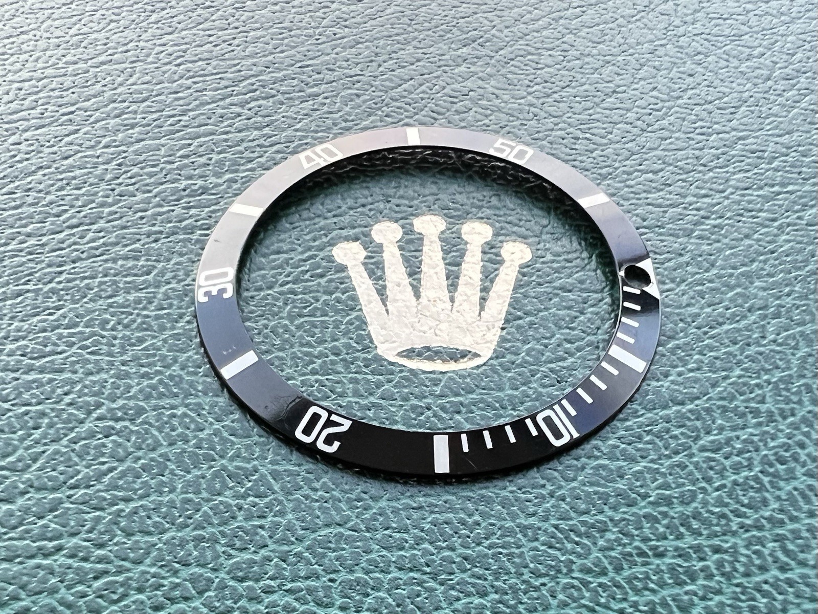 Genuine Rolex Submariner 14060 Black & Silver Watch Bezel Insert OC#1509