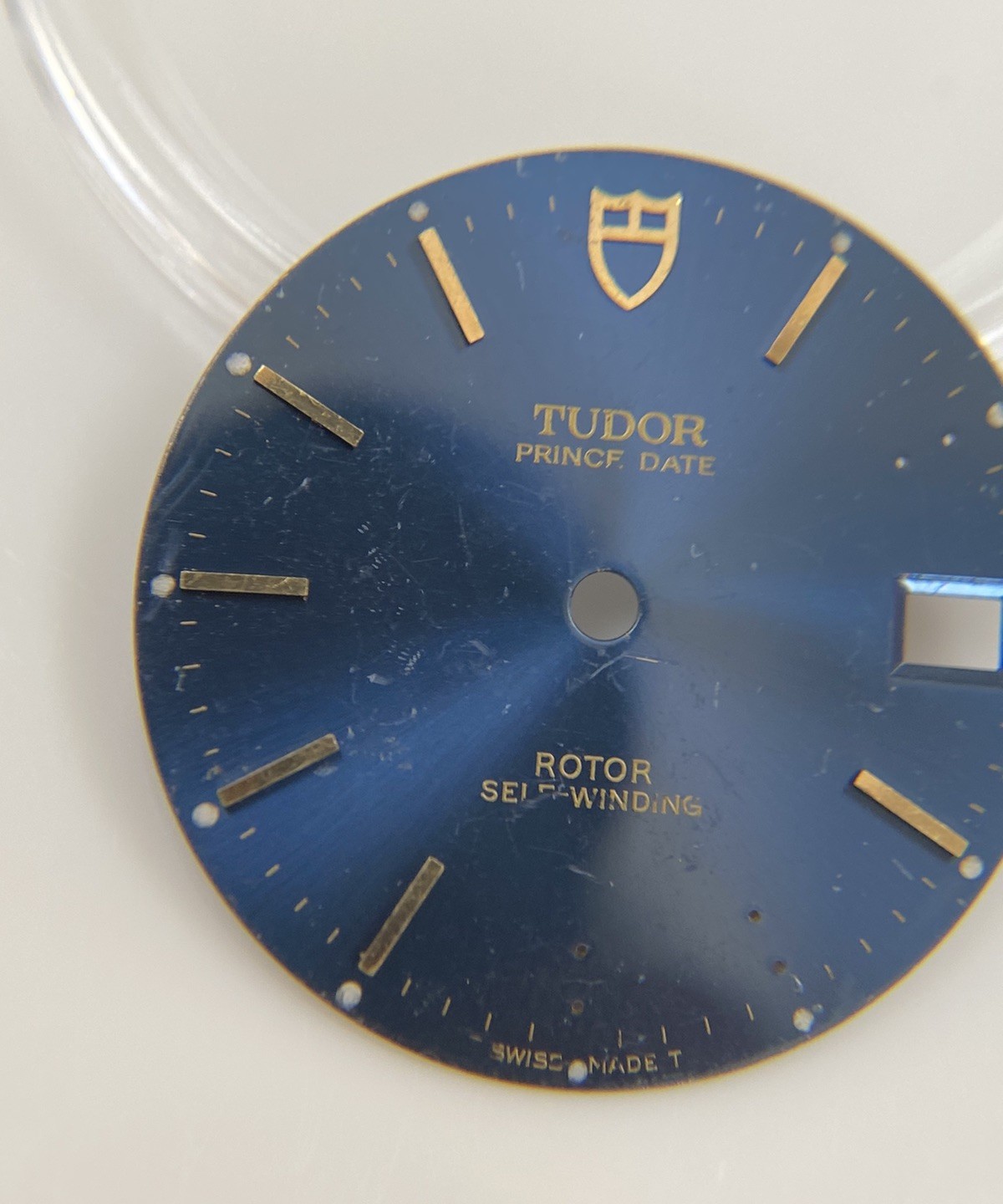 Genuine Tudor Prince Date Rotor 74000N Model Blue/Gold Cal. 2824-2 Dial