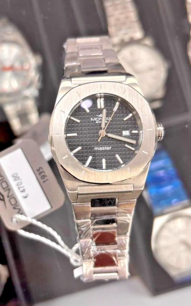 Mondia Master Sport MS-731-SS-13BK-CM Quartz Watch New
