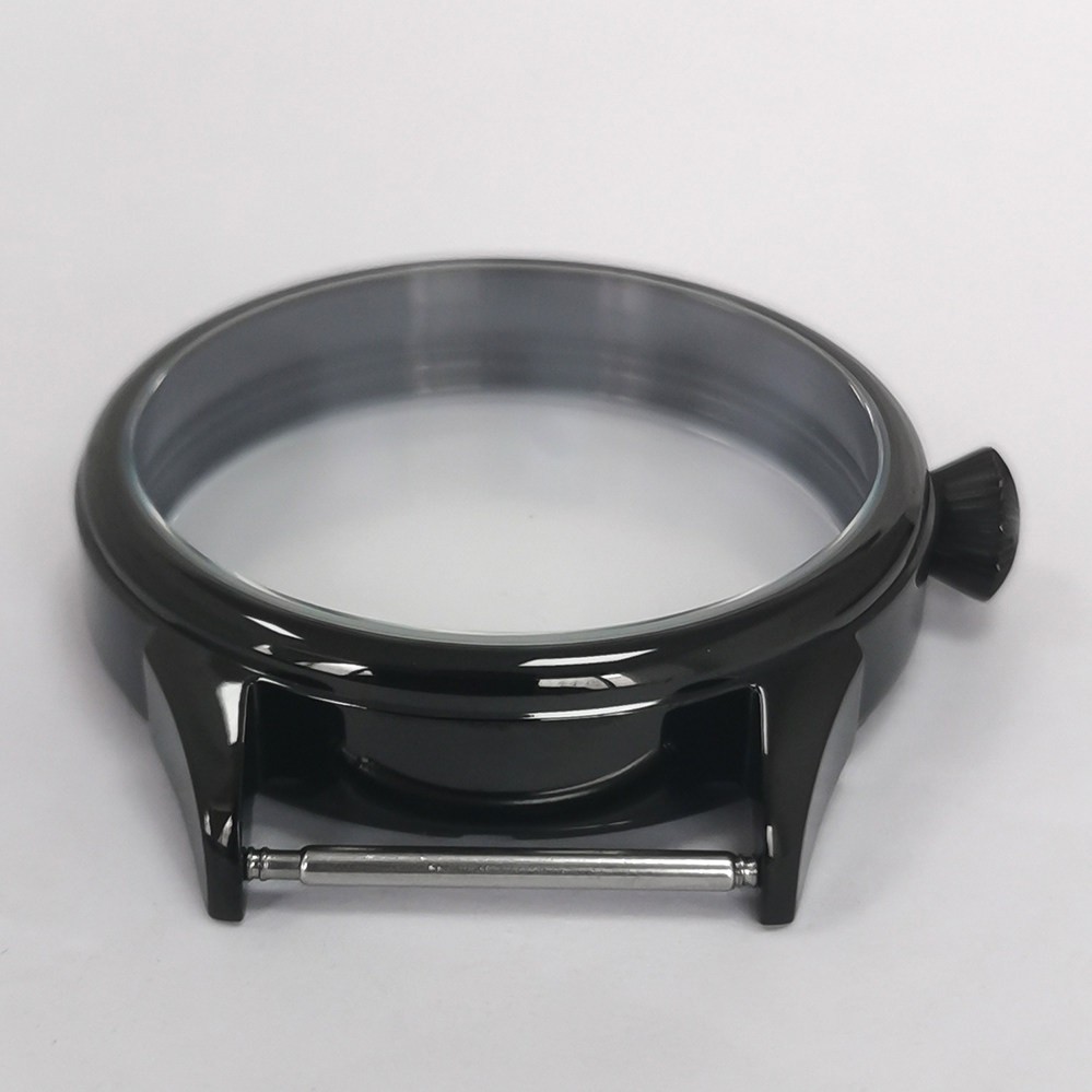 42mm Stainless steel Watch Case Mineral mirror surface For ETA6497/6498 ST3600