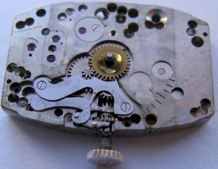 rectangle Lucien Picard-Piccard watch movement for parts 17 jewels