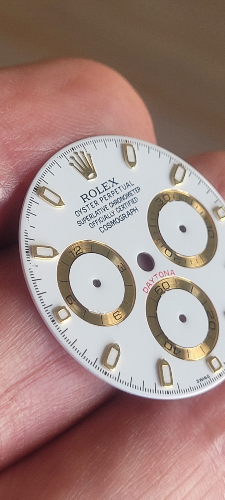 Rolex 100% Genuine Beautiful White Daytona dial for 116523, 116503, 116508, Etc.