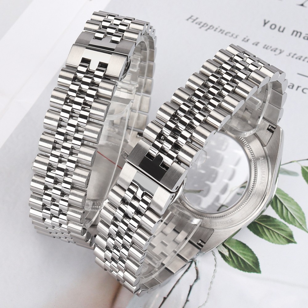 40mm Oyster Date Watch Case+Jubilee Bracelet Sapphire For Seiko NH35 36 Movement
