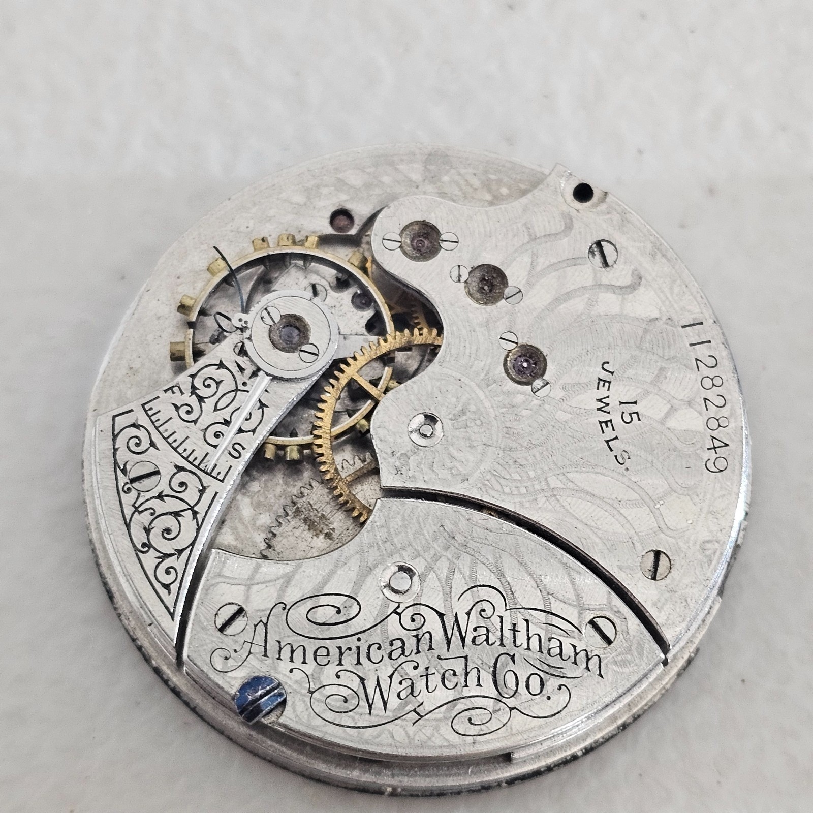 Lot of 4 American Pocket Watch Movements For Parts Waltham Hampden SunDial NY