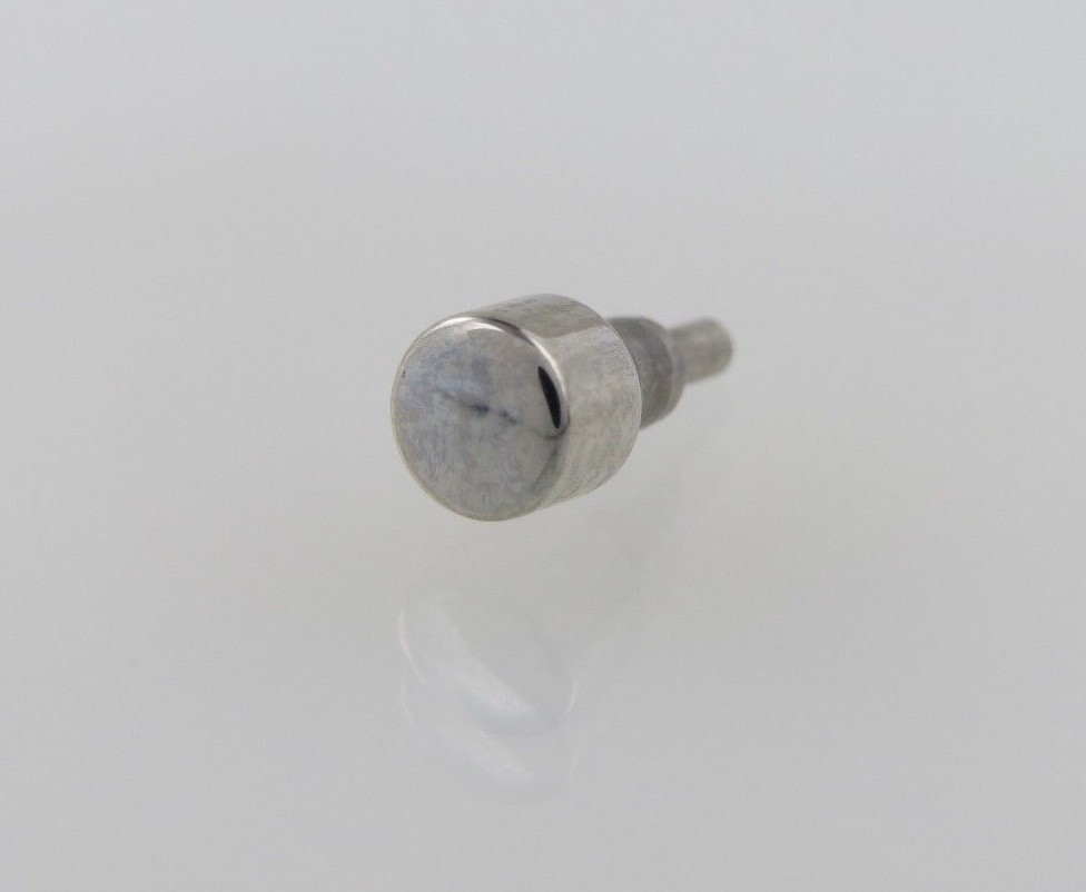 New Stainless Steel Friction Fit Watch Pusher 3.45 mm Diameter