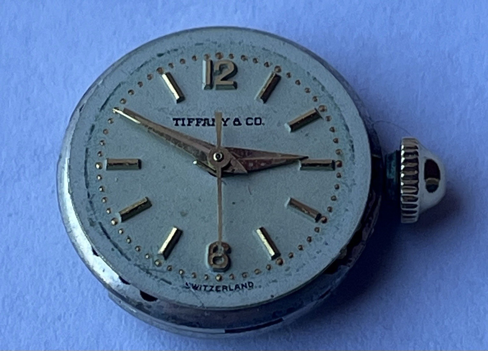 VINTAGE LADIES MOVADO WRIST WATCH MOVEMENT – TIFFANY & CO. DIAL,RUNNING