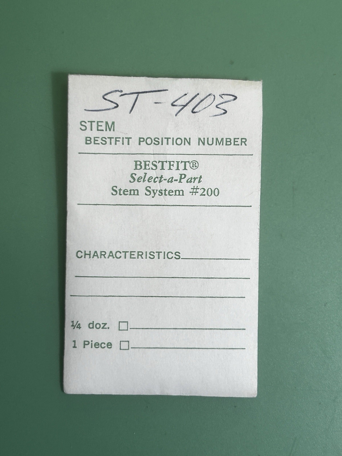 FHF – Cal. 60 / 60N – Winding Stem – Part 401 – .90 mm – Tap 10 – NOS