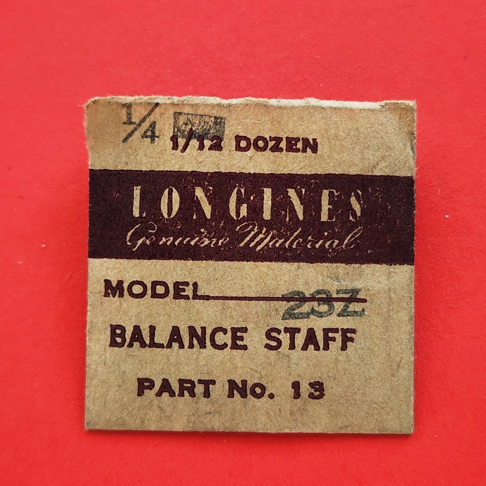 Longines Balance Staff Cal 23Z New Old Stock Part No.13Watch