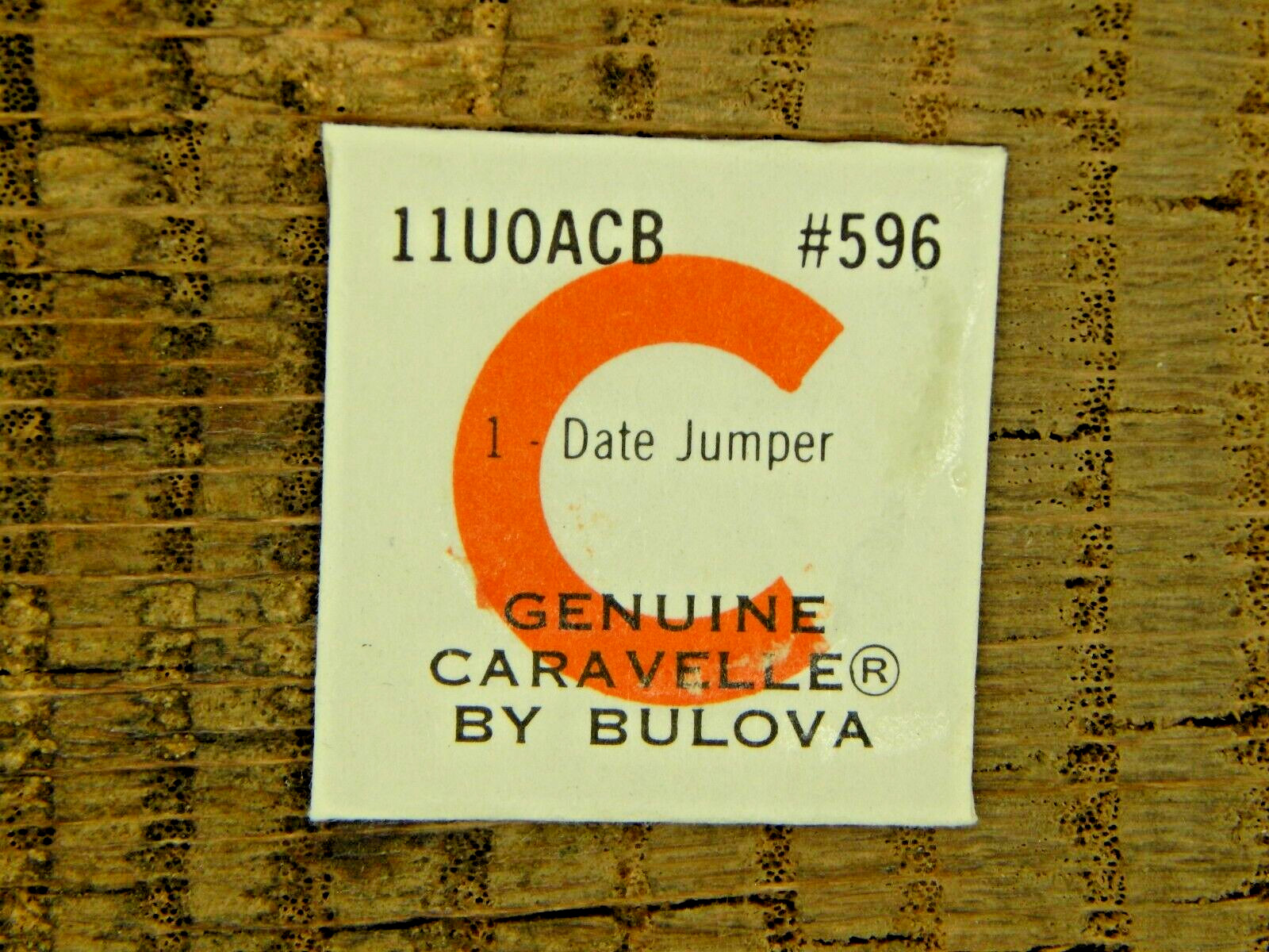 Genuine Caravelle by Bulova 11UOACB Date Jumper 596 Watch Part NEW OLD STOCK