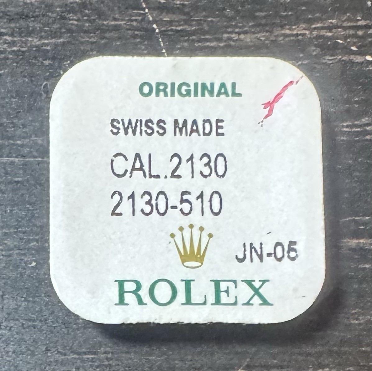 Rolex Cal. 2130 Part 510 Drive Wheel For Ratchet Wheel 2130-510