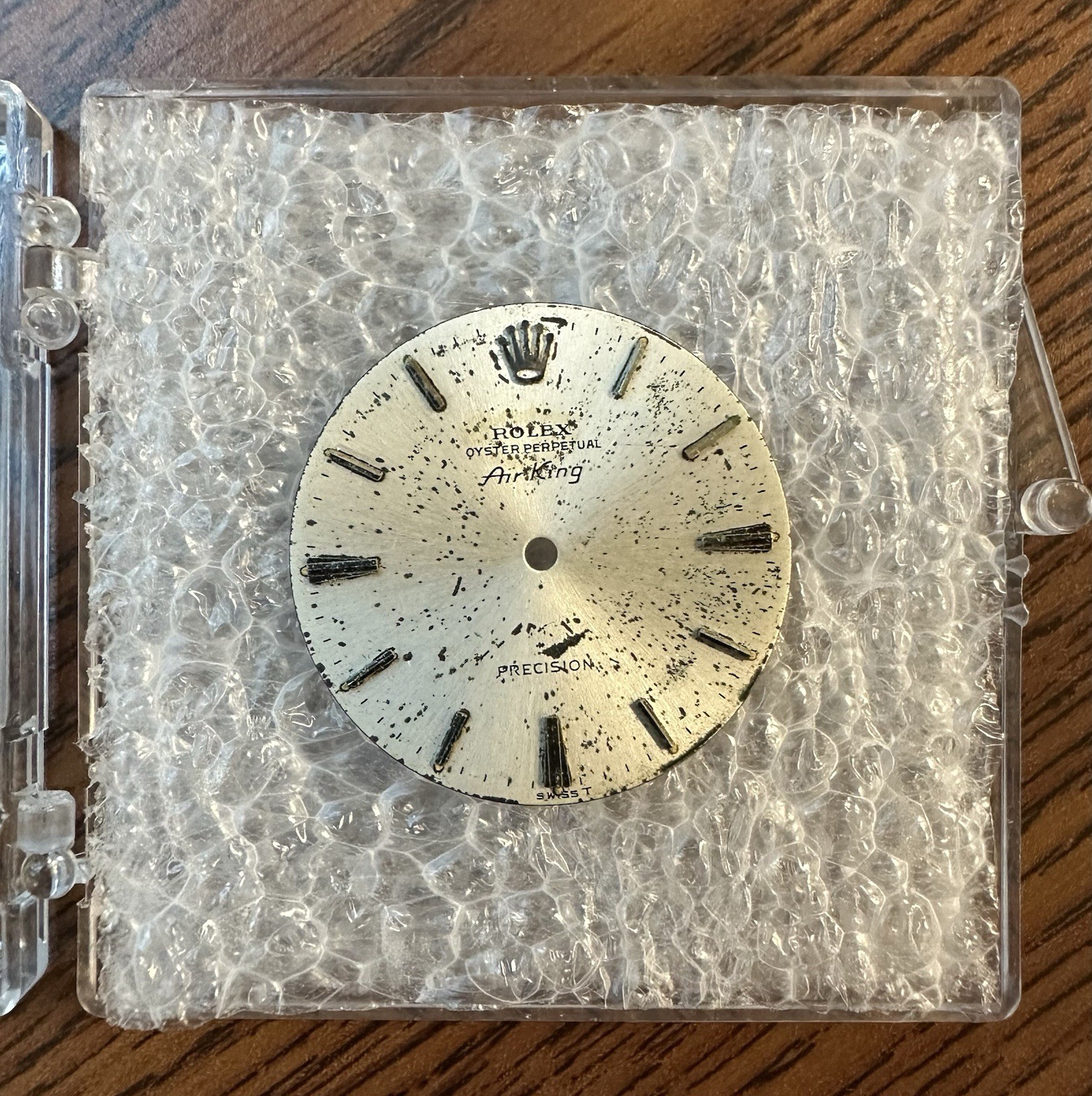 Rolex Air King Precision Dial Silver Sunburst 27mm – Ref 5500