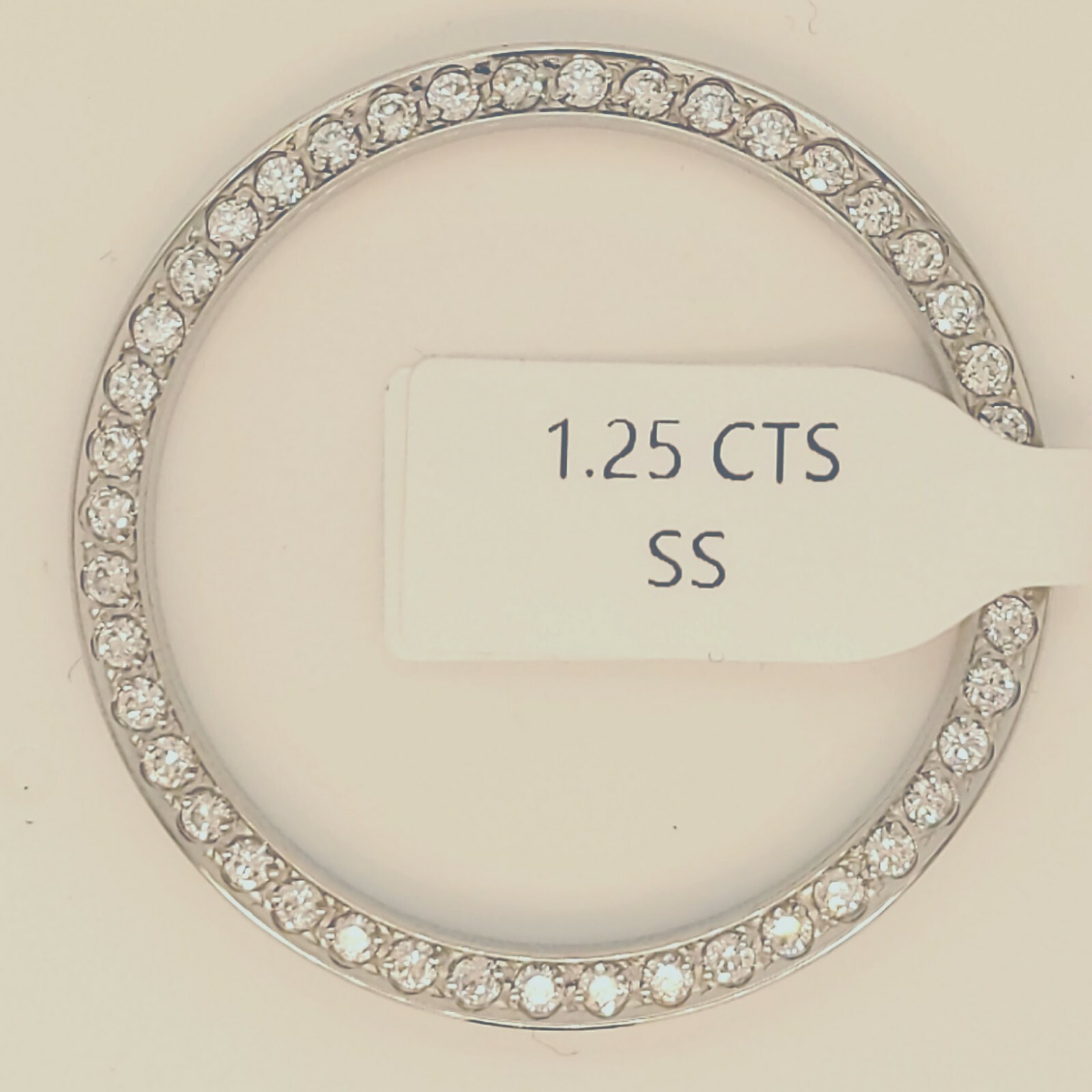 Custom Diamond Bezel 1.25Cts. In Stainless Steel For 36MM MENS Rolex Datejust…