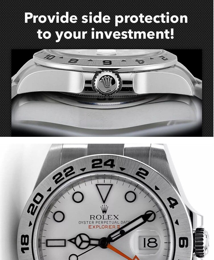 For-Rolex Explorer II (42) Case Sides Protection HD anti-scratch, Set Of 2