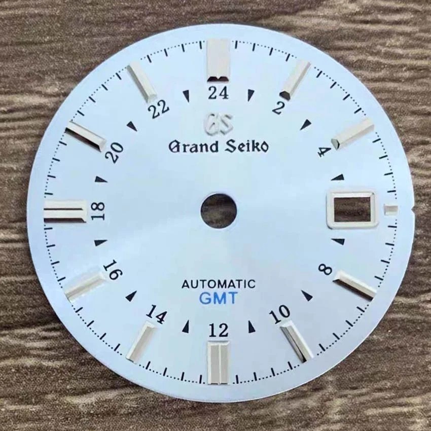 31MM Black Blue Green Watch Dial No Luminous for NH34 Movement